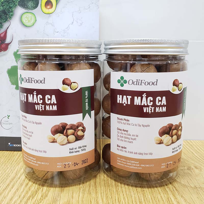 Hạt Macca OdiFood - 1kg (2 hộp 500g)